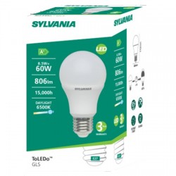8,5W SYLVANİA LED AMPUL - E27 DUYLU LED AMPULLER